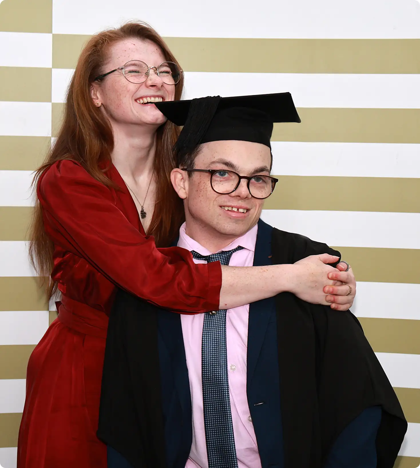 Young person graduating